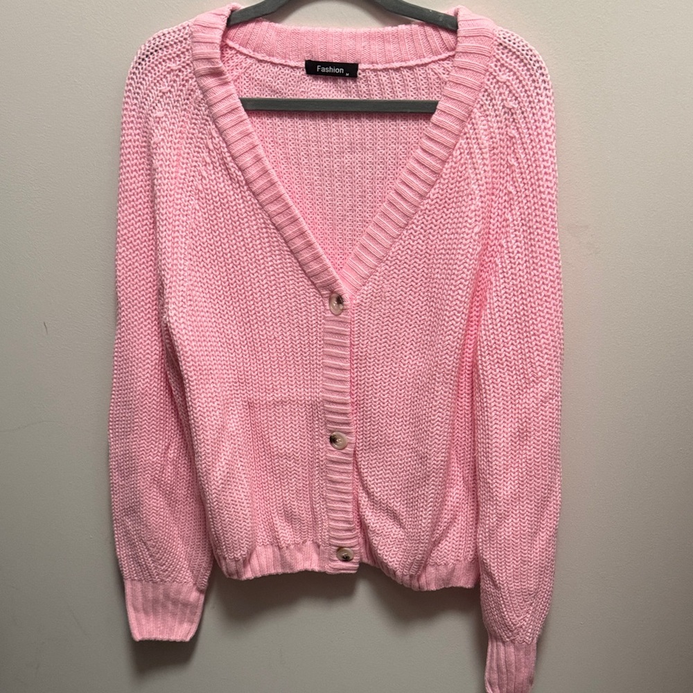 Amazon Pink Women's Cardigan Sweater
